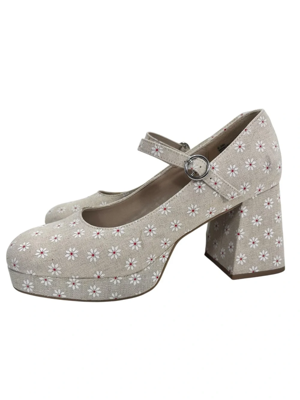 Madden Girl Mantel Floral Mary Jane Platform Heels